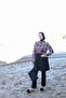 Aseel Women's Fully Covered Patterned Hijab Swimsuit Set of 4 with Bonnet and Bag - 7