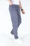 Men's Light Gray Cargo Pocket Pockets Elastic Waist Stretch Fabric Cargo Pocket Trousers