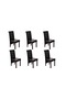 Dining Chairs 6 pcs Brown Faux Leather