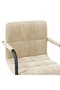 Swivel Dining Chairs 2 pcs Cream Velvet - 7