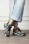 Unisex Smoke Casual High Sole Sneakers - 4