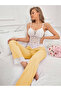 White Lace Colorful Pajama Set - 4