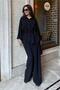 Black Long Sleeve Oversized Women's Set Sh338 - 7