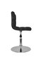 Swivel Dining Chairs 4 pcs Black Fabric - 2
