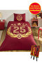 Licensed Galatasaray 25Th Championship Single Duvet Cover Set with Mini 3D Portrait Gift