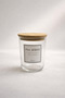 Motto - Set of 6 Bamboo Vacuum Lid Glass Storage Containers Spice Jar Set with Labels and Gift 315 ml - 6
