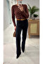 Pusca Dark Anthracite Belted Flare Jeans - 2