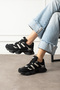Unisex Black Daily High Sole Sports Shoe - 4