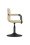 Swivel Dining Chairs 2 pcs Cream Velvet - 4