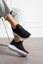 Black Red Unisex Washable Comfortable Breathable Odorless Knitwear Sports Shoes Sneaker 015 - 3
