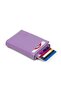 Women's Lilac Mechanical Card Holder and Wallet - 2