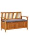 Garden Storage Bench 120 cm Solid Acacia Wood