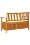 Garden Storage Bench Solid Acacia Wood 120x63x84 cm - 7