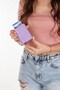 Women's Lilac Mechanical Card Holder and Wallet