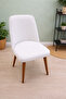 A Quality Kitchen Chair Cover Large Oval Brick Pattern Stretch Elastic Fabric Chair Cover 1 Piece - 2