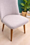 A Quality Kitchen Chair Cover Large Oval Brick Pattern Stretch Elastic Fabric Chair Cover 1 Piece - 5
