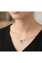 Gold Color Chainlike Butterfly Stone Motif Steel Necklace