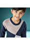 Geometric Print Pullover with Long Sleeves - 4