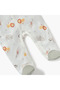 Animal Print Sleepsuit with Long Sleeves - 4