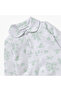 Floral Print Sleepsuit with Long Sleeves and Button Closure - 3