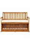 Garden Storage Bench Solid Acacia Wood 120x63x84 cm - 2