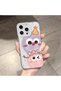 iPhone 14 Pro Max Compatible Case Camera Protection Transparent Ultra Thin Silicone Cover Small Coal Ball