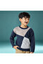Geometric Print Pullover with Long Sleeves