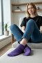 4 Pairs of Women's Reverse Towel Booties Socks – Colorful and Soft - 6