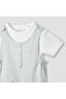 Solid T-shirt and Dungaree Set - 4