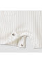 Striped Romper with Short Sleeves and Button Closure - 5