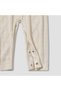 Cotton Round Neck Long Sleeves Sleepsuit with Knit Texture - 5