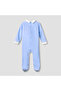 Collared Sleepsuit with Long Sleeves - Velour - Long Sleeves - 2