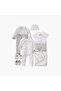Star Print Closed Feet Sleepsuit with Long Sleeves - 5