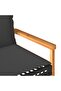 Garden Bench with Cushion Black Poly Rattan Acacia Wood - 7