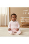 Embroidered Peter Pan Collar Sleepsuit with Long Sleeves - 7