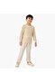 Textured Pullover with Crew Neck and Long Sleeves - 2
