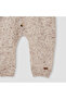 Textured Romper with Long Sleeves and Button Closure - 4