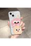 iPhone 14 Compatible Case Camera Protection Transparent Ultra Thin Silicone Cover Small Charcoal Ball Pattern