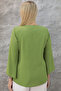 Plus Size Crew Neck Long Sleeve Relaxed Fit Stylish Women's Blouse - 4