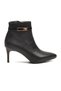 Women's Black Zip-Up Boots with Fleece-Lined Insulation, Stiletto Heels, and Zipper, Style 2611 - 2
