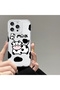iPhone 16 Pro Max Compatible Case Camera Protection Transparent Ultra Thin Silicone Cover Cute Cow - 2