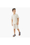 Solid Polo T-shirt and Cargo Shorts Set