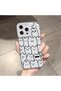iPhone 14 Pro Max Compatible Case Camera Protection Transparent Ultra Thin Silicone Cover Simple Stripes