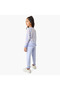 2-Piece Girls Set - Polyester - Round Neck Pullover, Joggers - Heart Print - 4