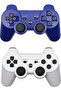 Wireless Controllers Replacement for PS-3 Controller 2 Pack Compatible with Playstation 3 Console