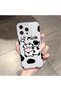 iPhone 14 Pro Max Compatible Case Camera Protected Transparent Ultra Thin Silicone Cover Cute Cow