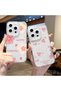 iPhone 16E Compatible Case Camera Protected Transparent Ultra Thin Silicone Cover Flower World - 8