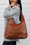 Large Knitted Textured Women's Shoulder Bag with a Casual Look and Large Volume - 5