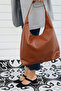 Large Knitted Textured Women's Shoulder Bag with a Casual Look and Large Volume - 6