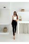Cold Women Black Skinny Jeans Black Shaping / Sculpting Effect Stretch Fabric High Waist Jean - 4